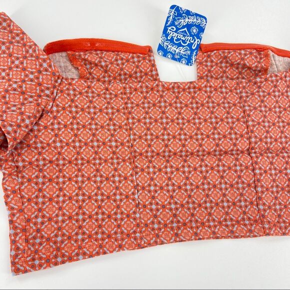 Free People Intimately Lucky Now Brami Off The Shoulder Crop Top Vermilion S - Picture 9 of 12